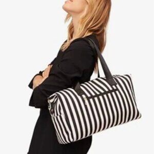 NWT - Alice + Olivia  Duffle Bag – Positano Stripe (SM Black)